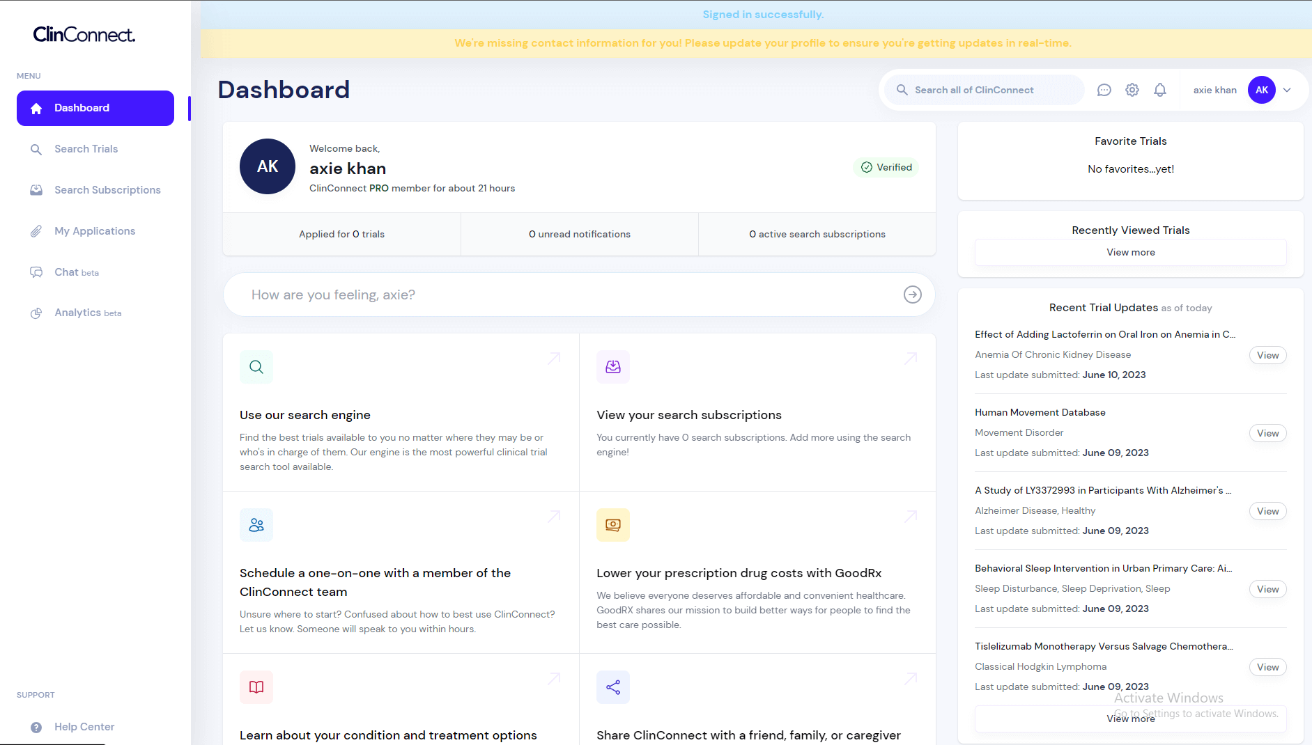 ClinConnect screenshot 1