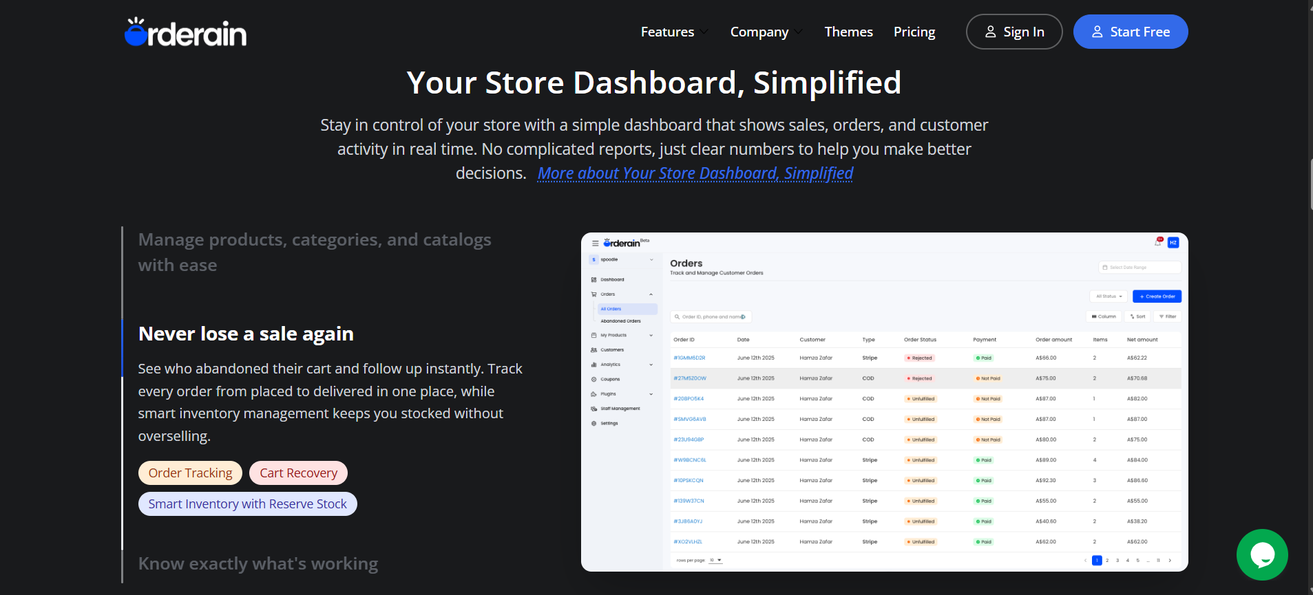Orderain screenshot 2